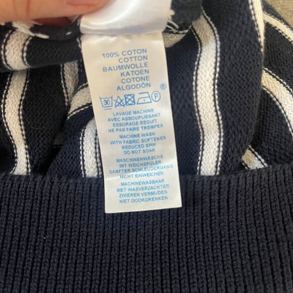 Saint James L'atelier Les Mathes Navy Striped Sweater Nautical Size Small 34 - Picture 15 of 16